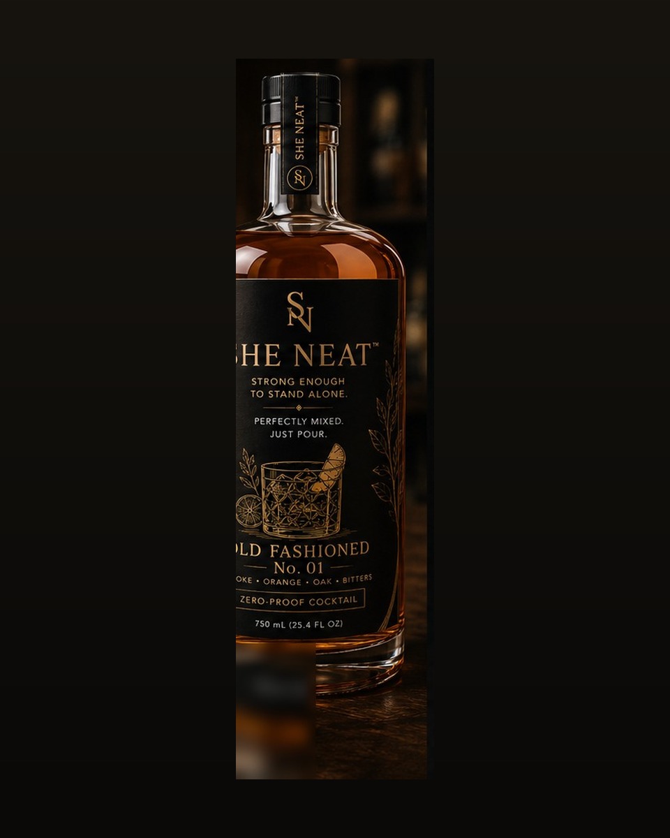 She Neat Old Fashioned No. 01, 750 mL glass bottle